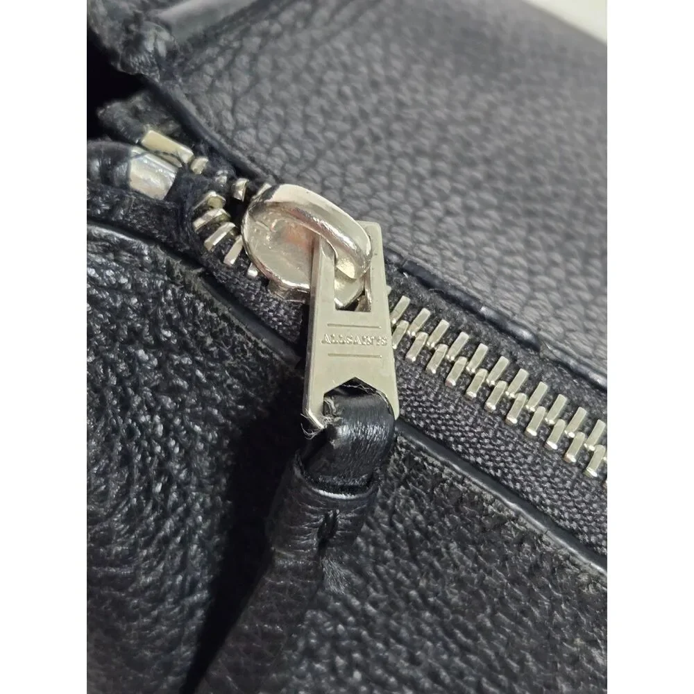 AllSaints Kita Large Pebbled Leather Backpack | Black